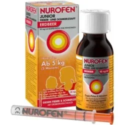 NUROFEN Junior Fieber- und Schmerzsaft Erdbeer 40 mg/ml