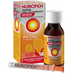 Nurofen Junior Fieber- und Schmerzsaft Erdbeer 40 Mg/ml