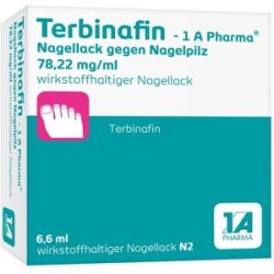 Terbinafin 1 A Pharma® Terbinafin - 1 A Pharma® Nagellack gegen Nagelpilz 78,22 mg/ml