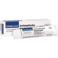 Linola sept Antiseptische Hautcreme mit Clioquinol