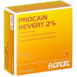 Procain Hevert 2% Injektionslösung Ampullen