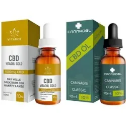 Vitadol Gold 10% Cbd Öl + Cbd 10% Bio Cannadol Hanfextrakt Class