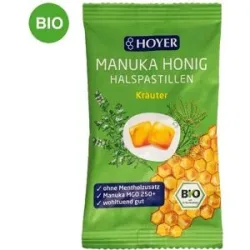 Hoyer Manukahonig Halspastillen Mgo 250+ Kräuter