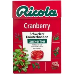 Ricola ohne Zucker Box Cranberry Bonbons