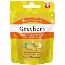 Grethers Ginger Lemon Zuckerfrei Pastillen Mini Beutel