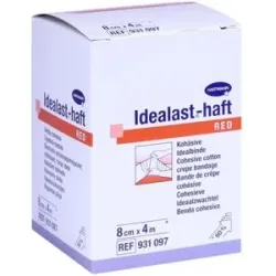 Idealast-haft color Binde 8 cmx4 m rot