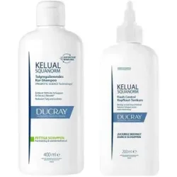 Ducray Shampoo Fettige Schuppen 400ml + Tonikum 200ml