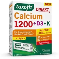 Taxofit Calcium 1200+D3+k Direkt Sticks