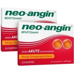 Neo-Angin Neo Angin Benzydamin gegen akute Halsschmerzen Honig-Orange