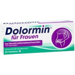 Dolormin für Frauen bei Regelschmerzen mit Naproxen