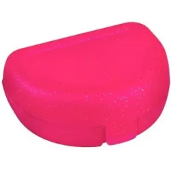 Zahnspangenbox small pink transparent