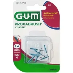 GUM PROXABRUSH® CLASSIC Ersatzbürsten 1,4 mm pink (Kerze)