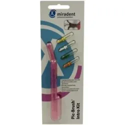 Miradent Interdentalbürsten Pic-Brush Intro Kit pink transparent