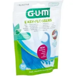 GUM EASY FLOSSERS, Zahnseidesticks, gewachst, mint