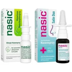 Nasic Mometason (10 g) und Nasic Salin Duo Nasenspray (15 ml)