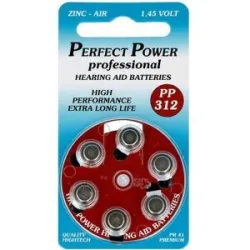 Batterien für Hörgeräte Power Pp 312
