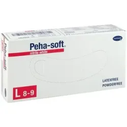 Peha Soft nitrile white Unt.hands. pud.fr. unsteril L
