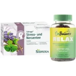 Aquilea Onbalance Relax Gummies + Sidroga Stress- & Nerventee