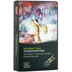 Bort Manubasic Sport Bandage links medium schw/grün