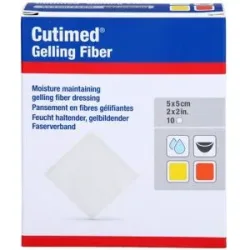 Cutimed Gelling Fiber Kom.5x5 Cm Hydrofaserverband