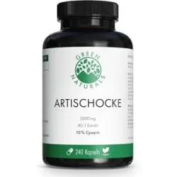 Green Naturals Artischocke 2600mg mit 10% Cynarin Kapseln