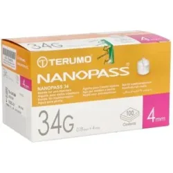 Nanopass 34 Pen Kanüle 34g 0,18x4mm