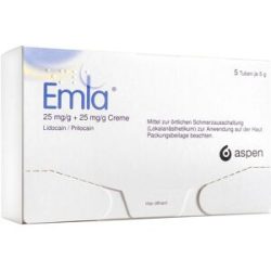 Emla 25 mg/g + 25 mg/g Creme + 12 Tegaderm