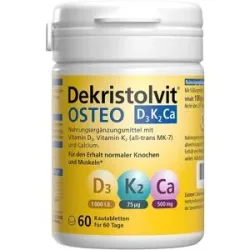 Dekristolvit OSTEO D3K2Ca Kautabletten