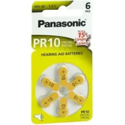 Batterien für Hörgeräte Panasonic Pr 10