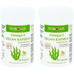 Norsan Omega-3 Vegan Algenöl Kapseln 2er Pack