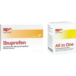 apodiscounter Schnupfen Sparset - Ibuprofen + All in one Kapseln