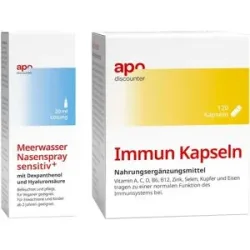 apodiscounter Immunsystem Sparset - Immun Kapseln + befeuchtendes Nasenspray