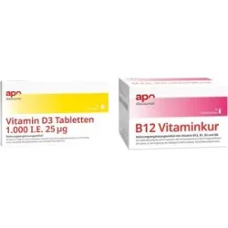 apodiscounter Immunsystem Sparset - Vitamin B12 + Vitamin D3 1.000 I.E.
