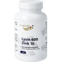 Vita World Lysin 600 mg plus Zink 10 mg Kapseln