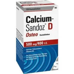 Calcium Sandoz Calcium-Sandoz® D Osteo Kautabletten 500mg/400 I.E.