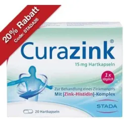 Curazink 15 mg Hartkapseln gegen Zinkmangel
