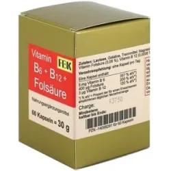 FBK-Pharma Vitamin B6+b12+folsäure Kapseln