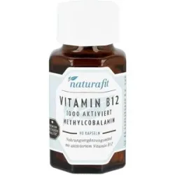 Naturafit Vitamin B12 1000 [my]g aktiviert Kapseln