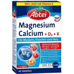 Abtei Magnesium Calcium+d+k Tabletten
