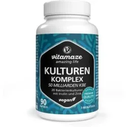 Kulturen Komplex 20 Darmbakterien 50 Mrd KBE Vegane Kapseln