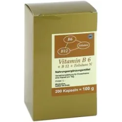 FBK-Pharma Vitamin B6+b12+folsäure N Kapseln