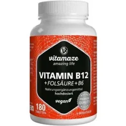 Vitamaze Vispura VITAMIN B12 1.000 ?g hochdos.+B9+B6 vegan