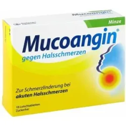 Mucoangin gegen Halsschmerzen Minze Lutschtabletten