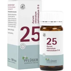 Schüßler-Salze Biochemie Pflüger 25 Aurum chlor.natr.D 6 Tbl