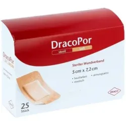 Dracopor Wundverband 7,2x5cm steril hautfarben