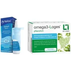 Artelac Splash MDO Augentropfen + Omega3-Loges Kapseln