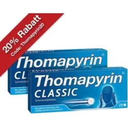 Thomapyrin CLASSIC Schmerztabletten bei Kopfschmerzen Doppelpack