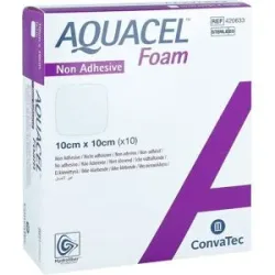 Aquacel Foam nicht adhäsiv 10x10 cm Verband