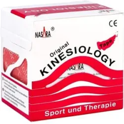 Nasara Kinesio Tape 5 cmx5 m pink inkl.Spenderbox