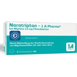 Naratriptan - 1 A Pharma® bei Migräne 2,5 mg Filmtabletten